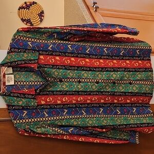 Allison Daley Multicolor Striped Blouse